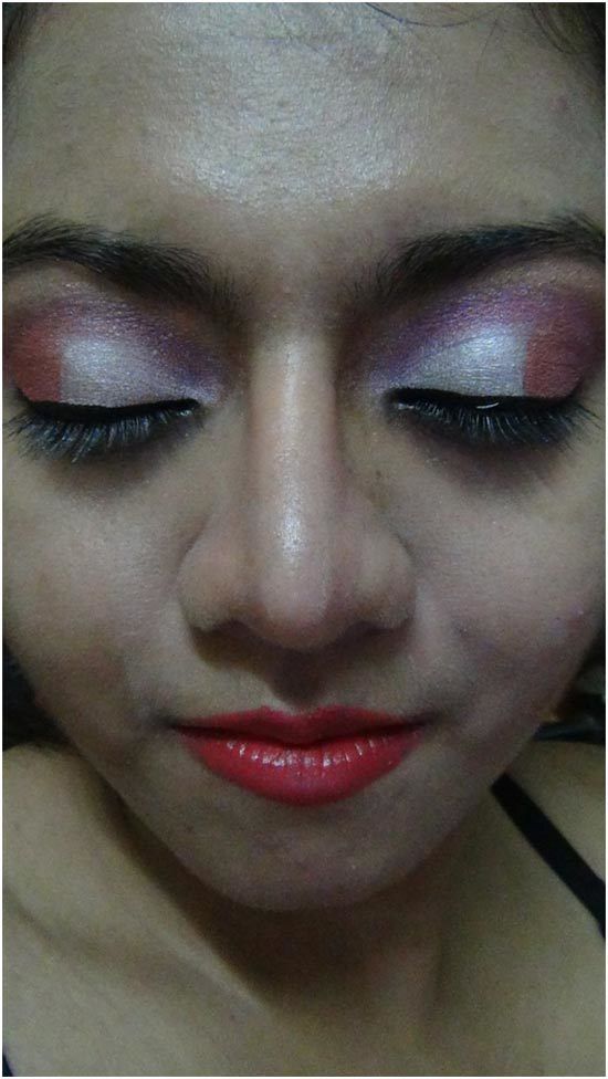 sombra de ojos de color rosa maquillaje 9