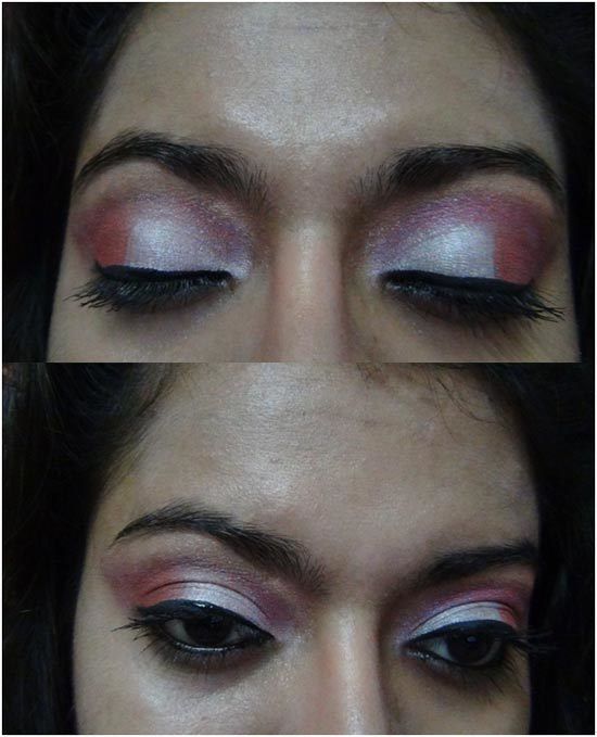 sombra de ojos de color rosa maquillaje 13