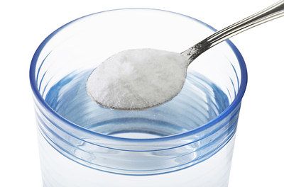 bicarbonato de sodio con agua