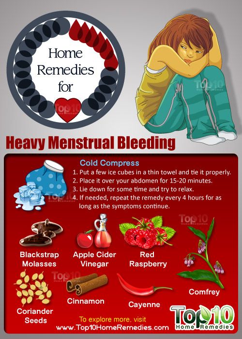 remedios caseros para el sangrado menstrual abundante