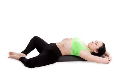 Reclinado Bound yoga ángulo Pose