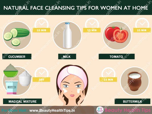 Consejos de limpieza de cara natural para las mujeres en el hogar