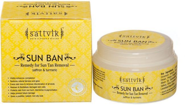 Sol Ban-Tan eliminación crema con efectos de blanqueamiento