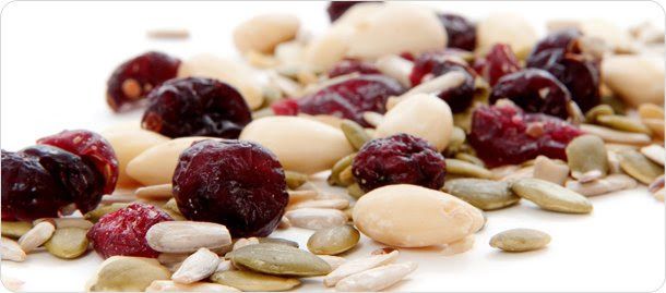 Las nueces y frutos secos para aumentar de peso