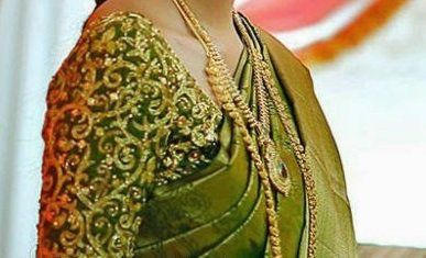 Diseño Top blusa para pattu saris # 11