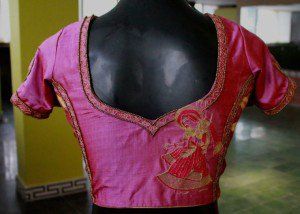 Diseño de la blusa para pattu saris 10