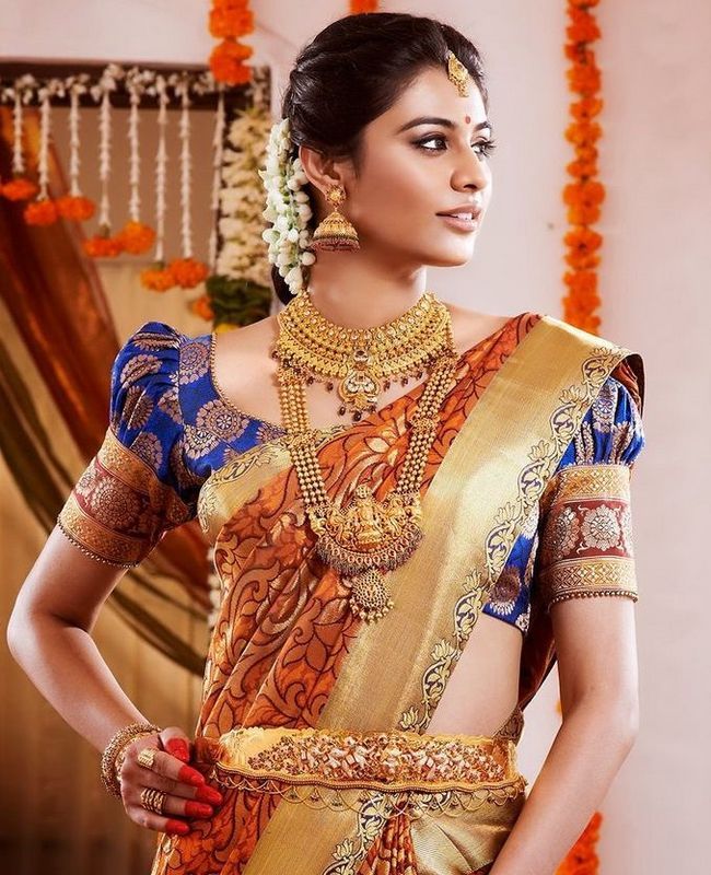 Diseño Top blusa para pattu saris # 1