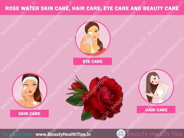 Rose cuidado del agua de la piel, cuidado del cabello, cuidado de los ojos y el cuidado de la belleza