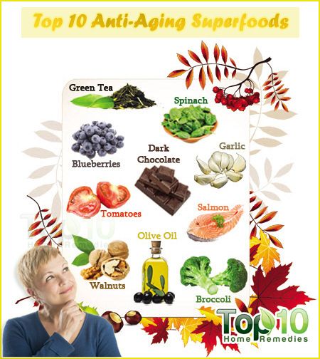 10 mejores súper alimentos antienvejecimiento