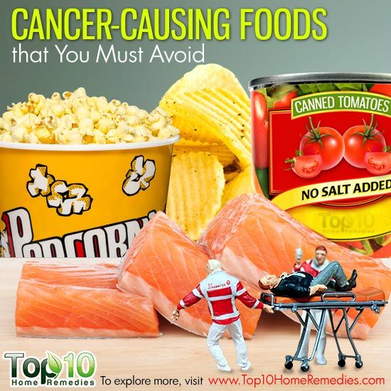 Los alimentos que causan cáncer