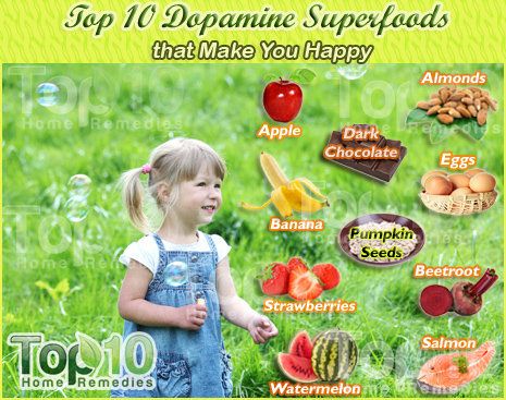 Top 10 superalimentos dopamina que te hacen feliz