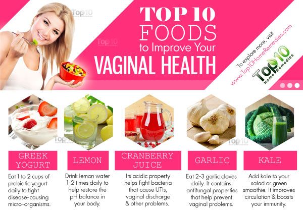Top 10 de los alimentos para mejorar su salud vaginal