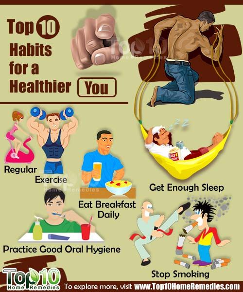 10 mejores hábitos para usted más saludable