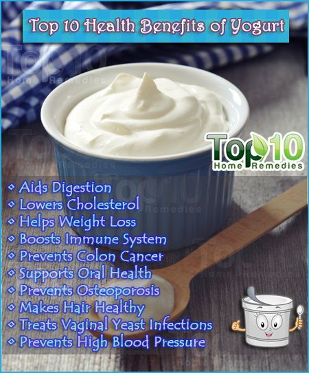 Top 10 beneficios para la salud de yogur