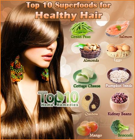 Top 10 superalimentos para la salud del cabello