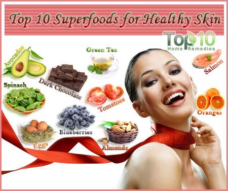 Top 10 Superfoods para una piel sana