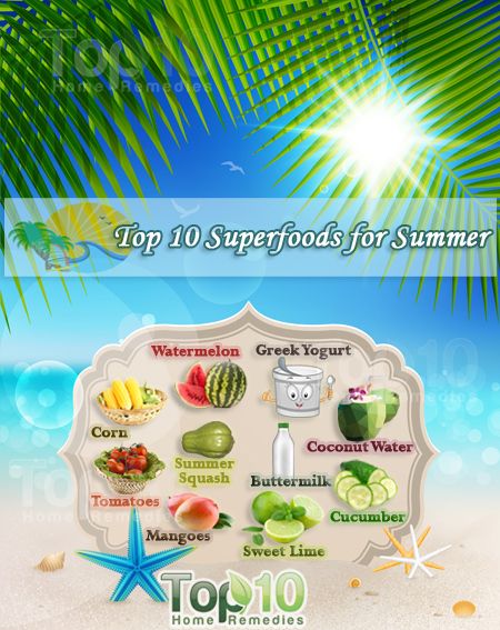 10 mejores superalimentos para el verano