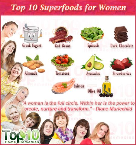 10 mejores superalimentos para mujeres