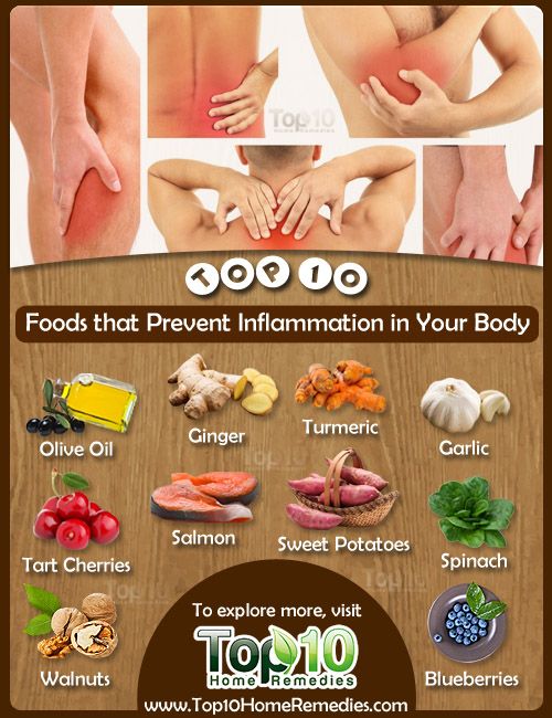 Top 10 súper alimentos que previenen la inflamación en su cuerpo