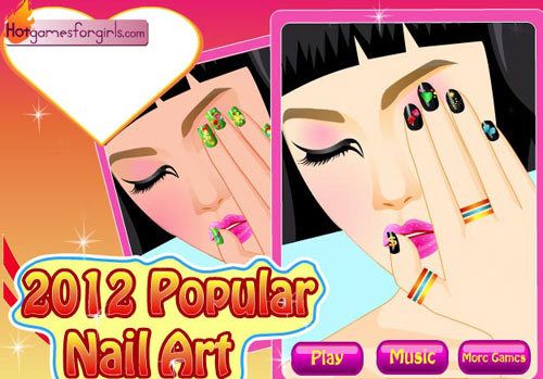 nail art popular para las niñas