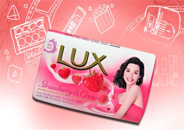 Lux fresa y crema de jabón