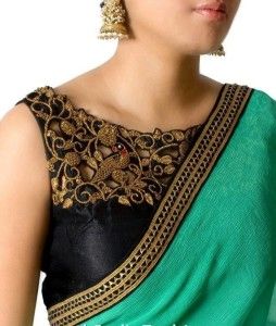 Diseño de la blusa de la sari llano 2