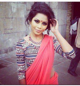 Blusa diseña para sari llano 4