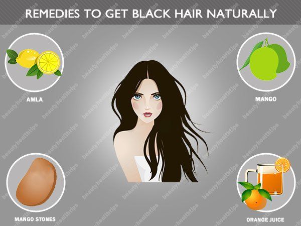 Remedios caseros parte superior para obtener el pelo negro natural