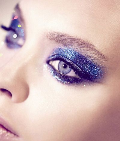 Aventurero Blue Glitter Maquillaje para ojos