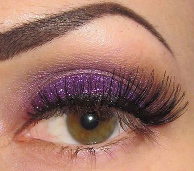 Purple Glitter Sombra de Ojos Maquillaje
