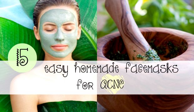 15 Máscaras DIY fácil hecha en casa de la cara para el acné