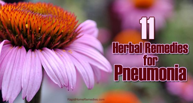 11 remedios herbarios para la neumonía Síntomas