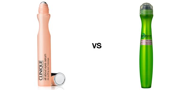 Dupe: Clinique vs Garnier Masaje de ojos