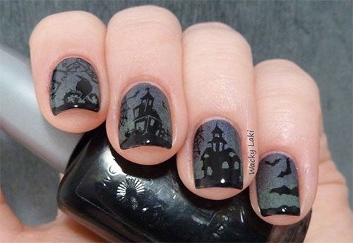 Bombo de pelo de Halloween Scary Nails