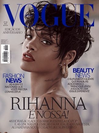 Rihanna rocas peinado en húmedo para brasil boga (fotos)
