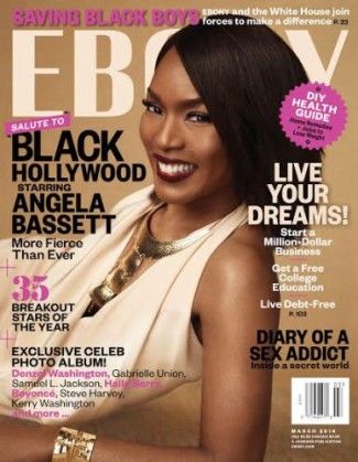 La envoltura: bassett angela cubre la revista Ebony