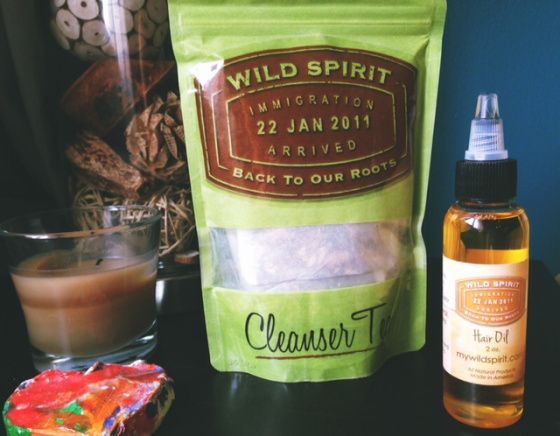Wild Spirit Limpiador té y el aceite del pelo
